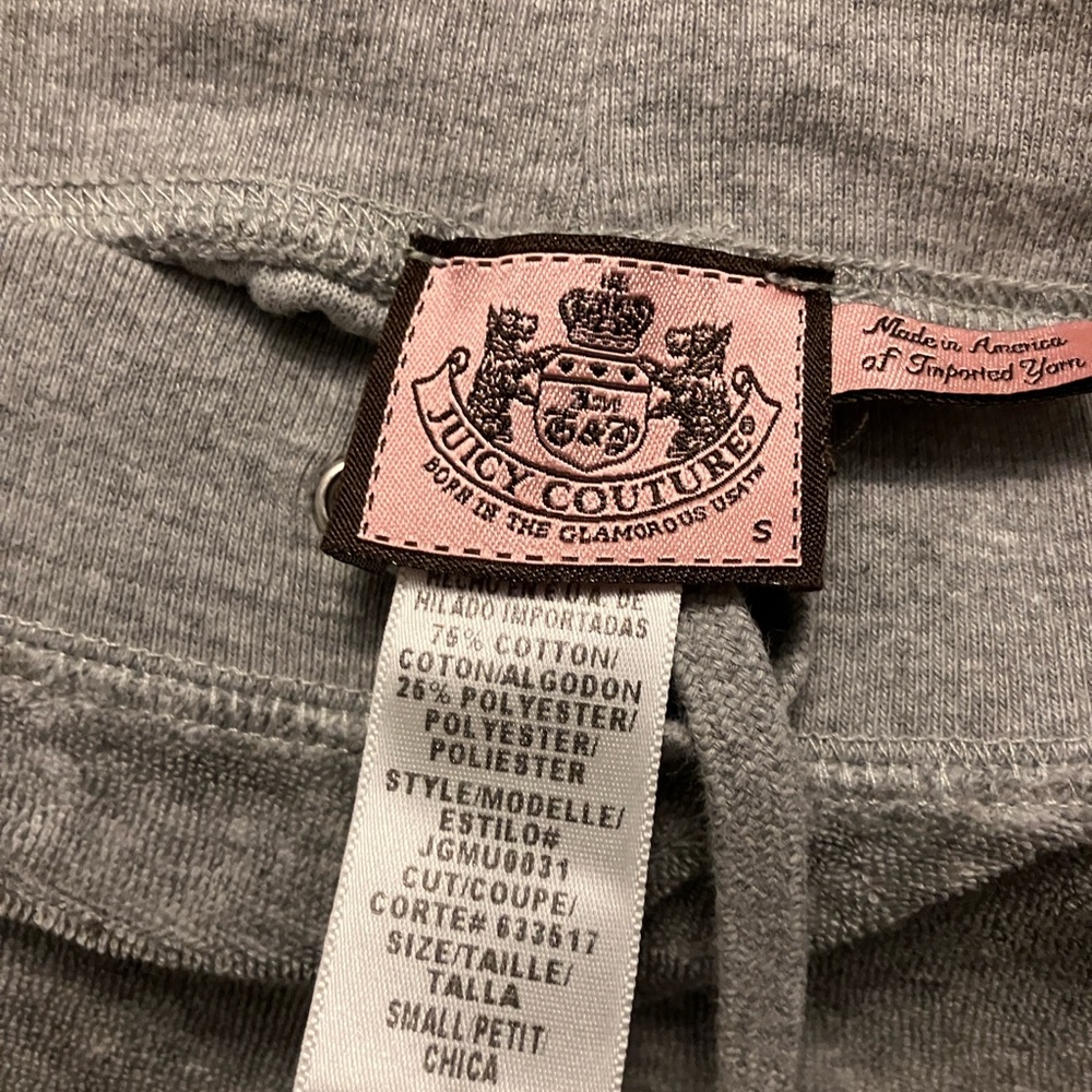 Juicy Couture Charcoal Velour Jacket - Picture 10 of 16